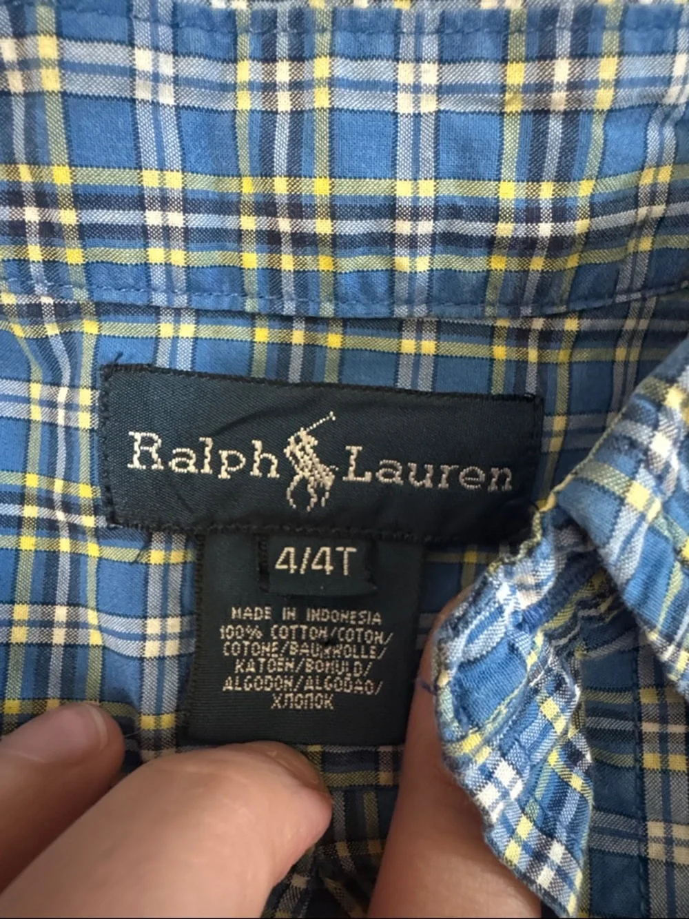 Vintage Y2K Ralph Lauren Boys Button Down Shirt Bundle Sz 4 Preppy 90s